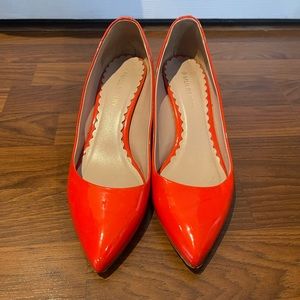 ✨SOLD✨Bright Red/Scarlett Mulberry Patent Leather Heels